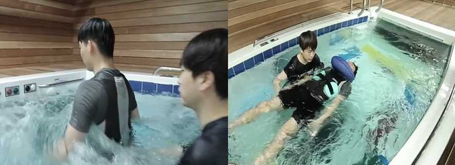 수중 보행 훈련과 수중 도수치료