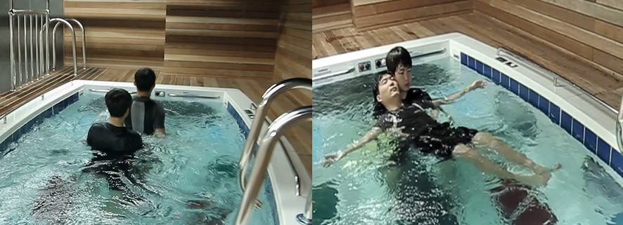 치료사와 함께하는 1:1 수중 재활